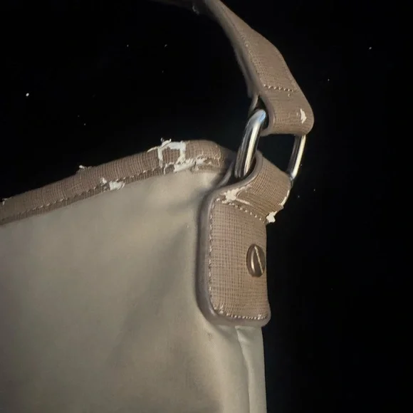Tory Burch Cream Hobo Bag with Gold Accents - Picture 3 of 9